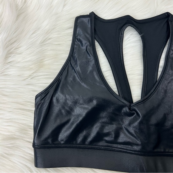 Carbon 38 Black Sports Bra in Takara Shine Size L - Picture 4 of 10